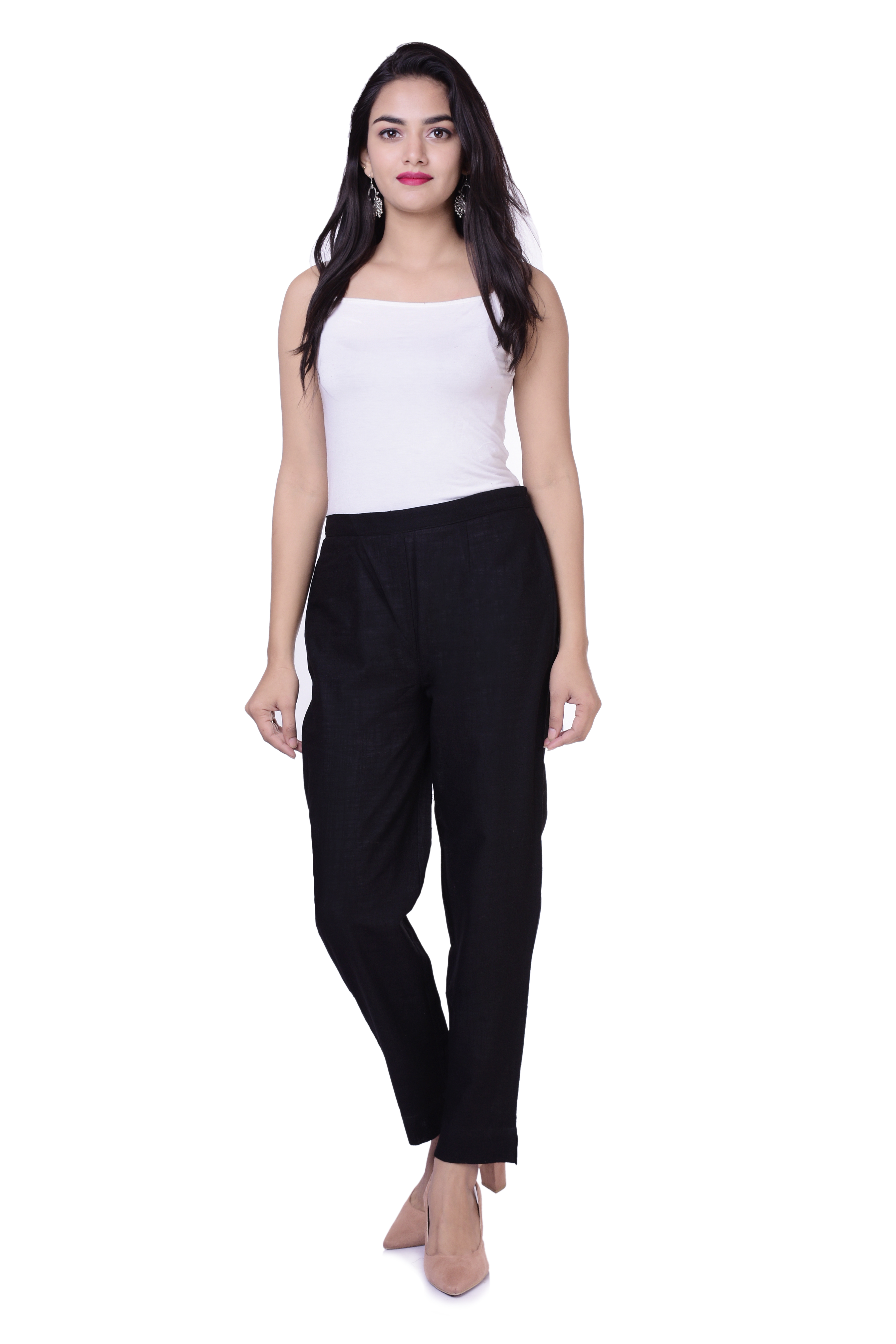 Rock Women's Skinny Pants with Lace Up