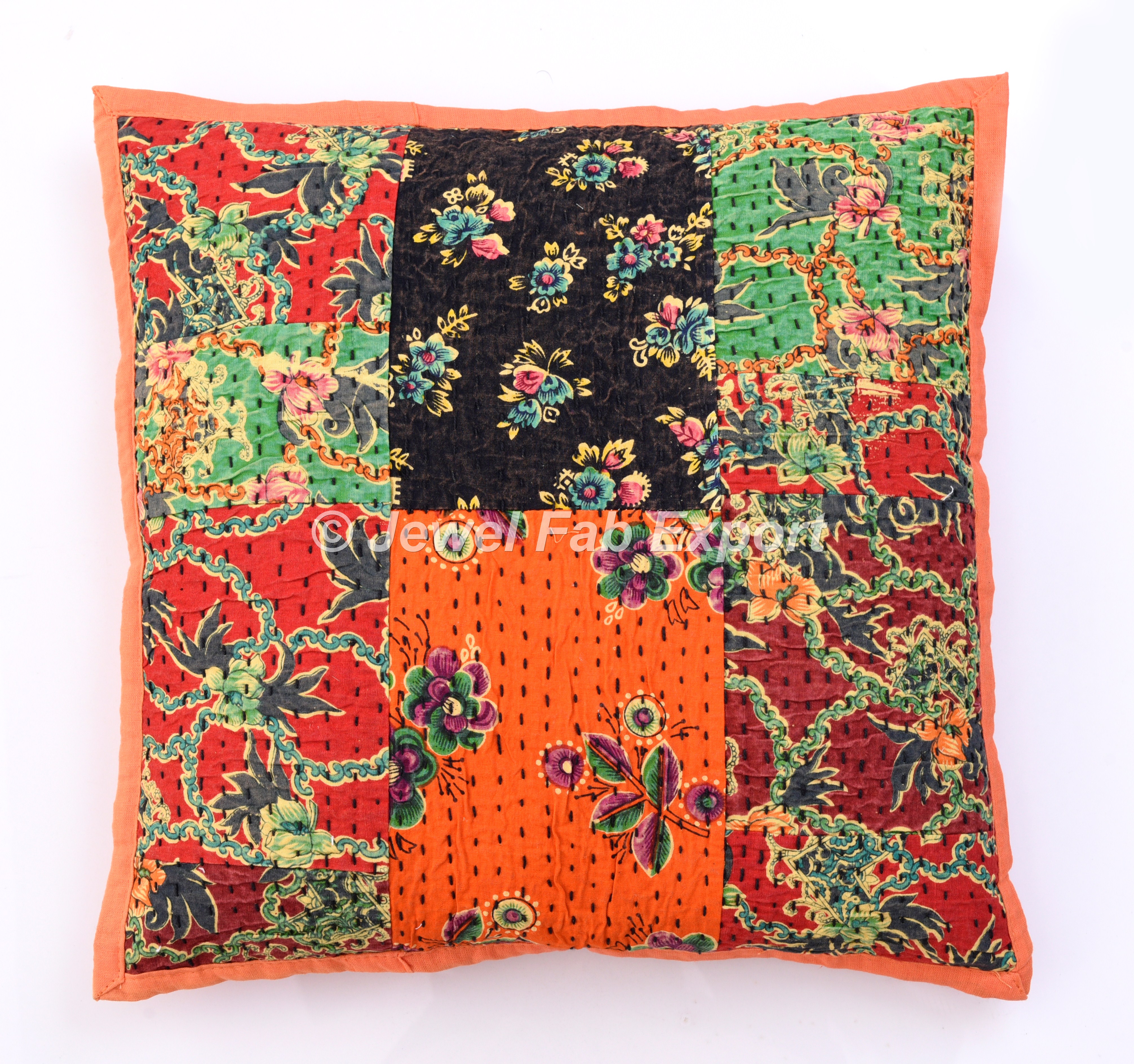 Details about   Wholesale Lot 50 Pc Indian Kantha-Work Cushion Cover Handmade Room Pillow-Cover 